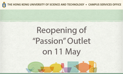 Reopening of "Passion" Outlet on 11 May